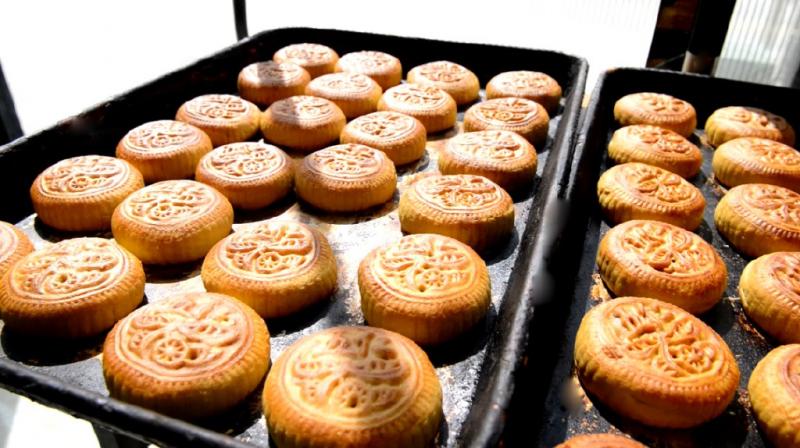 朔州特产玫瑰馅月饼礼盒装