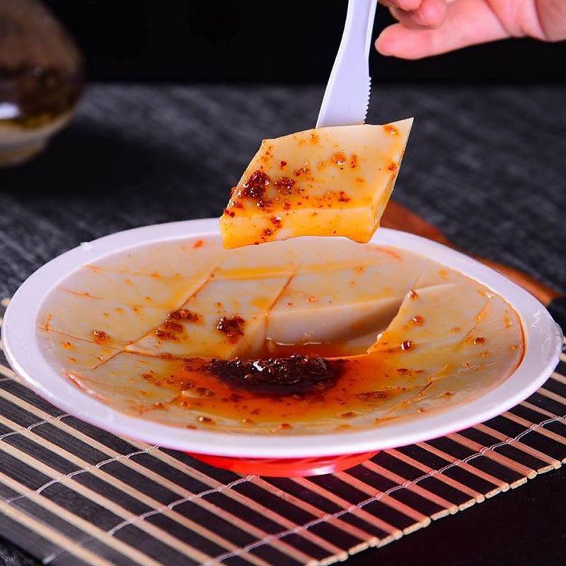 山西吕梁柳林碗团 正宗荞麦碗脱 真空即食香辣碗团特产小吃