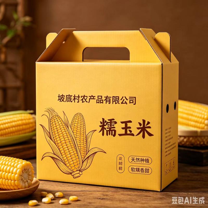 坡底糯玉米绿色有机种植，香甜自然来