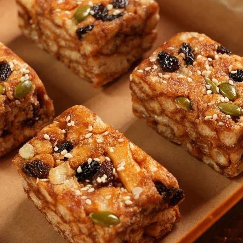 MINGSHA/名沙低甜坚果燕麦沙琪玛0反式零食蛋糕口感代早餐送麻花