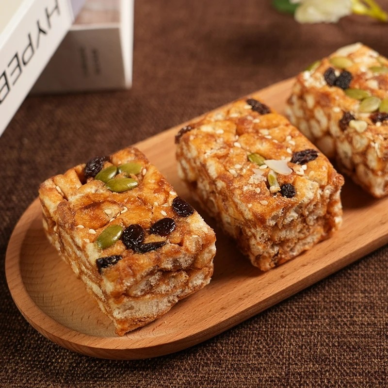 MINGSHA/名沙低甜坚果燕麦沙琪玛0反式零食蛋糕口感代早餐送麻花