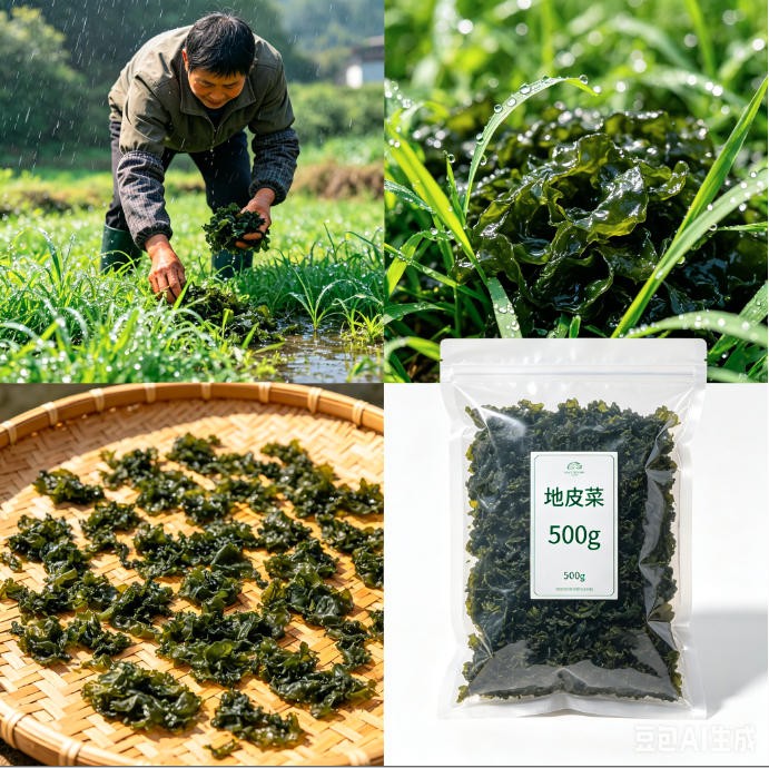 山野天然地皮菜 干货地软 野生地耳