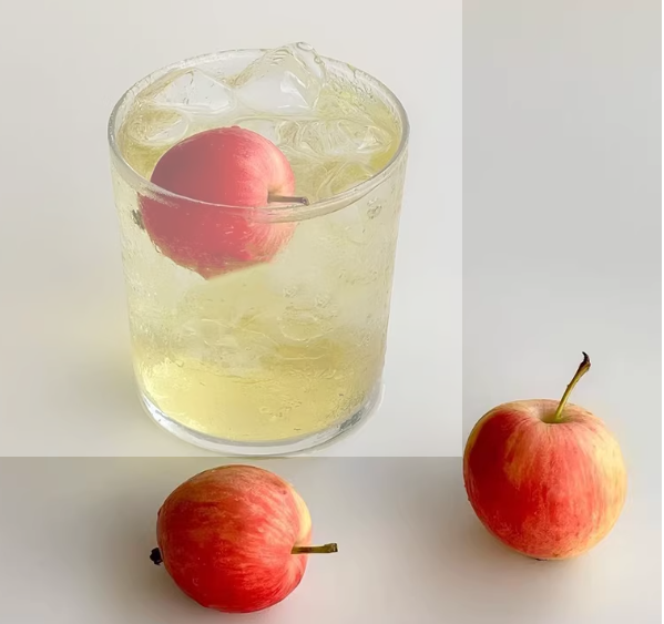 冷冻苹果汁非浓缩果汁鲜榨红苹果咖啡美式奶茶店专用原料950g商用