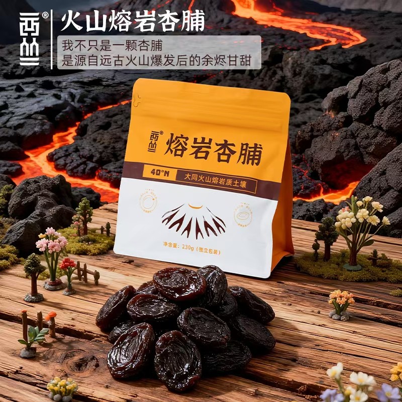 西丛熔岩杏脯230克