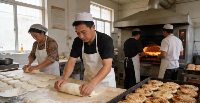 山西右玉传统手工混糖饼 非遗工艺 香甜酥软 地方特色糕点