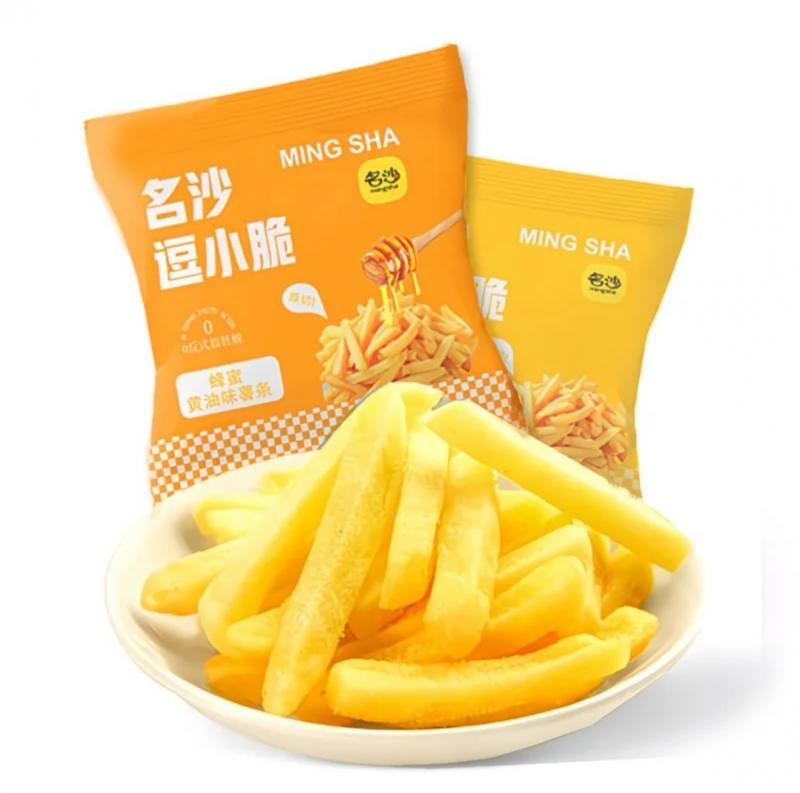 【名沙】逗小脆原切薯条休闲零食经典原味蜂蜜黄油味零反式脂肪酸20克/袋